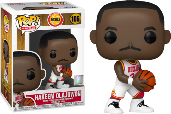 Funko Pop! NBA Basketball - Hakeem Olajuwon Houston Rockets #106 - Pop Basement