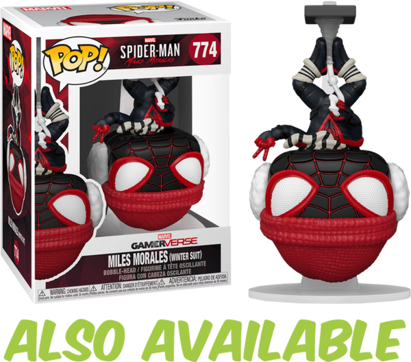 Funko Pop! Marvel's Spider-Man: Miles Morales - Miles Morales in Programmable Matter Suit Jumping Glow in the Dark #840 - Pop Basement