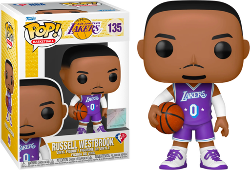 Funko Pop! NBA Basketball - Russell Westbrook L.A. Lakers 2021 City Edition Jersey #135 - Pop Basement