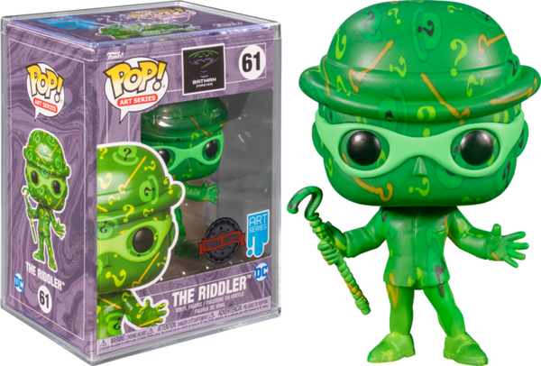 Funko Pop! Batman - The Riddler Artist Series with Pop! Protector #61 - Pop Basement