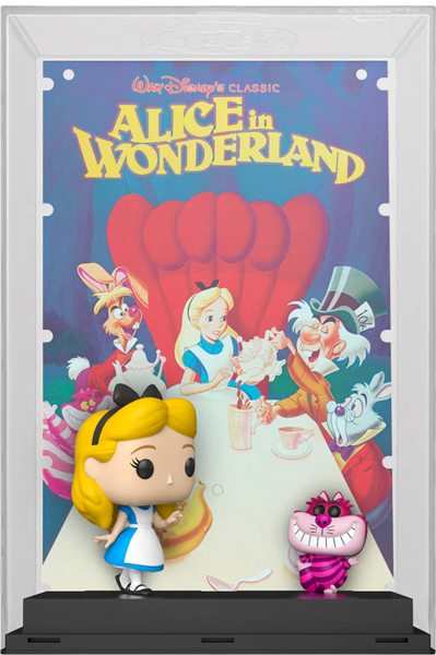 Funko Pop! Movie Posters - Alice in Wonderland (1951) - Alice with Cheshire Cat Disney 100th #11 - Pop Basement