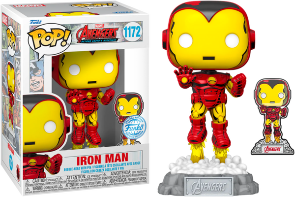 Funko Pop! Avengers: Beyond Earth's Mightiest - Iron Man 60th Anniversary Enamel Pin #1172 - Pop Basement