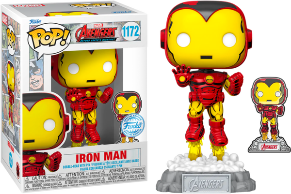 Funko Pop! Avengers: Beyond Earth's Mightiest - Iron Man 60th Anniversary Enamel Pin #1172 - Pop Basement