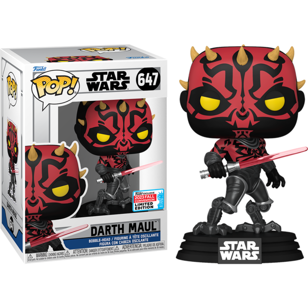 Funko Pop! Star Wars: The Clone Wars - Darth Maul #647 (2023 Fall Convention Exclusive) - Pop Basement