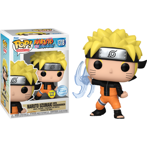 Funko Pop! Naruto: Shippuden - Naruto Uzumaki with Rasenshuriken Glow in the Dark #1318 - Pop Basement