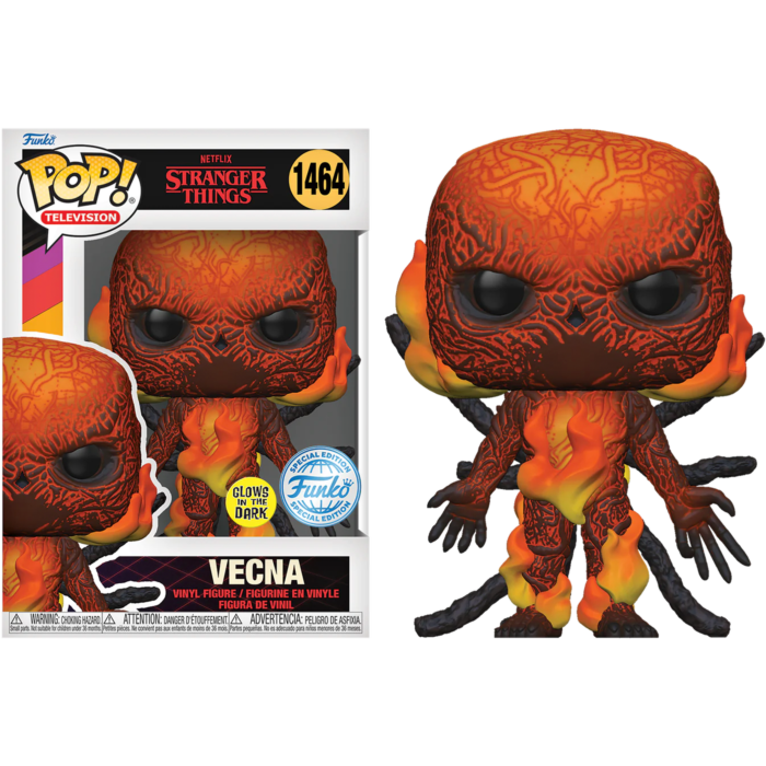 Funko Pop! Stranger Things 4 - Vecna on Fire Glow in the Dark #1464 - Pop Basement