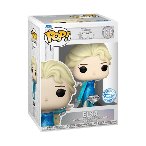 Funko Pop! Frozen (2013) - Elsa Disney 100th Diamond Glitter #1319 - Pop Basement