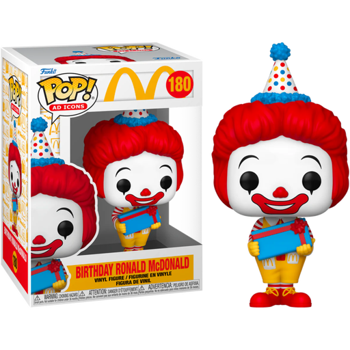 Funko Pop! McDonald's - Birthday Ronald McDonald #180 - Pop Basement
