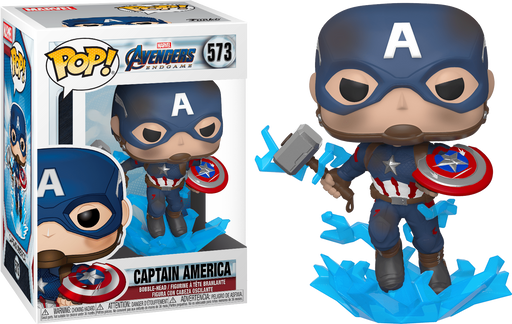 Funko Pop! Avengers 4: Endgame - Captain America with Mjolnir #573 - Pop Basement