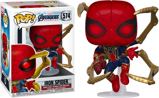 Funko Pop! Avengers 4: Endgame - Iron Spider with Nano Gauntlet #574 - Pop Basement