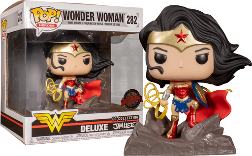 Funko Pop! Wonder Woman - Wonder Woman Jim Lee Collection Deluxe #282 - Pop Basement