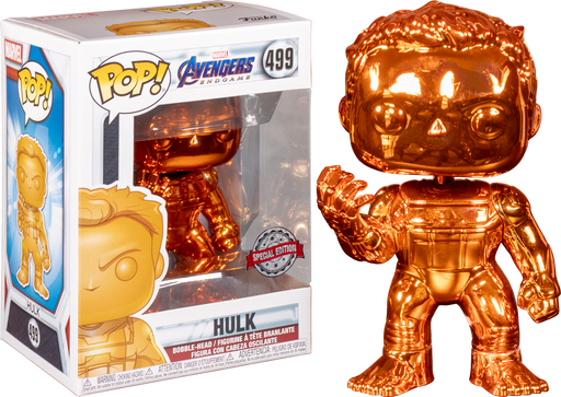 Funko Pop! Avengers 4: Endgame - Hulk with Nano Gauntlet Orange Chrome #499 - Pop Basement