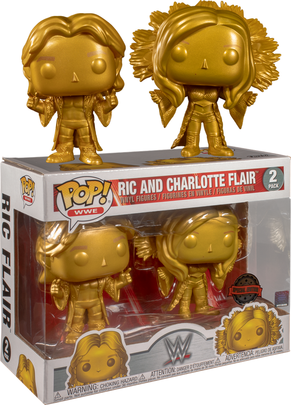 Funko Pop! WWE - Ric Flair & Charlotte Flair - 2-Pack - Pop Basement