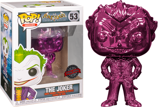 Funko Pop!  Batman: Arkham Asylum - The Joker Purple Chrome #53 - Pop Basement