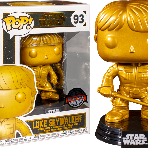 Funko Pop! Star Wars - Luke Skywalker Metallic Gold #93 - Pop Basement