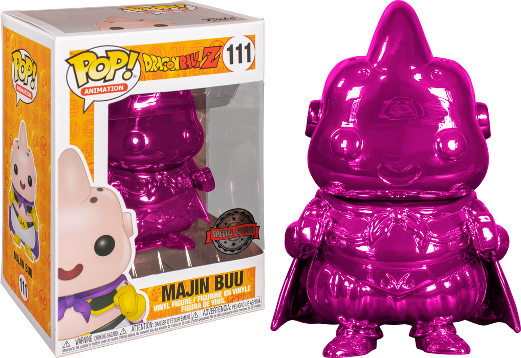 Funko Pop! Dragon Ball Z - Majin Buu Pink Chrome #111 - Pop Basement