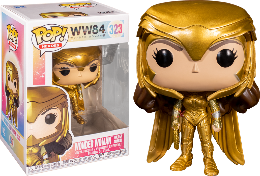 Funko Pop! Wonder Woman 1984 - Wonder Woman Gold Armour Power Pose #323 - Pop Basement