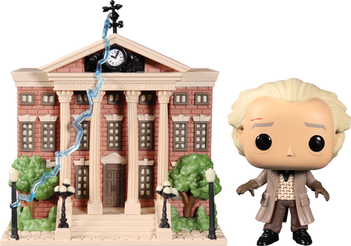Funko Pop! Back To The Future - Dr. Emmett Brown with Clock Tower #15 - Pop Basement