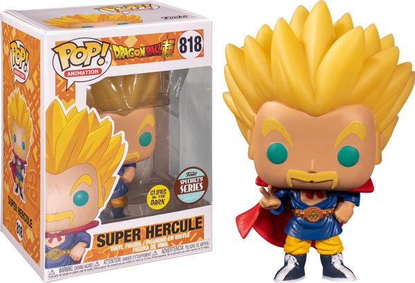 Funko Pop! Dragon Ball Super - Super Saiyan Hercule  Glow in the Dark #818 - Pop Basement