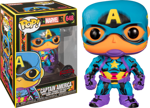 Funko Pop! Marvel: Blacklight - Captain America #648 - Pop Basement
