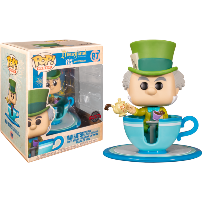 Funko Pop! Rides - Alice in Wonderland - Mad Hatter with Teacup Tea Party Attraction Disneyland 65th Anniversary #87 - Pop Basement