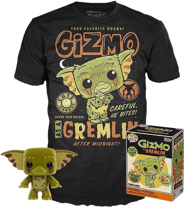 Funko - Gremlins - Gizmo as Gremlin - Vinyl Figure & T-Shirt Box Set - Pop Basement