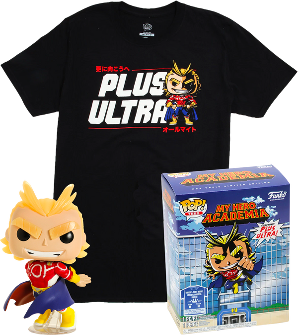 Funko - My Hero Academia - All Might Glow in the Dark - Vinyl Figure & T-Shirt Box Set - Pop Basement