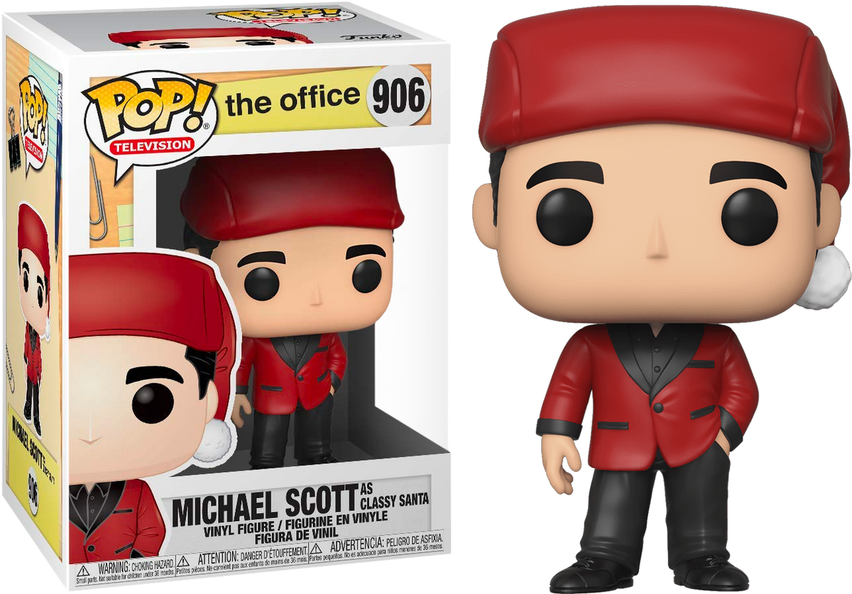 Funko Pop! The Office - Michael Scott as Santa Bond #906 - Pop Basement